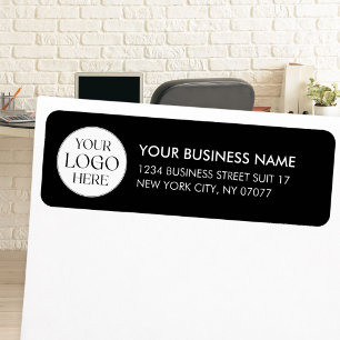 Étiquette Logo d'entreprise personnalisé Adresse de retour N