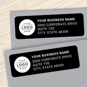 Étiquette Logo d'entreprise personnalisé Adresse de retour n