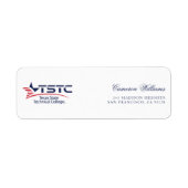 Étiquette Logo du Texas State Technical College (Devant)