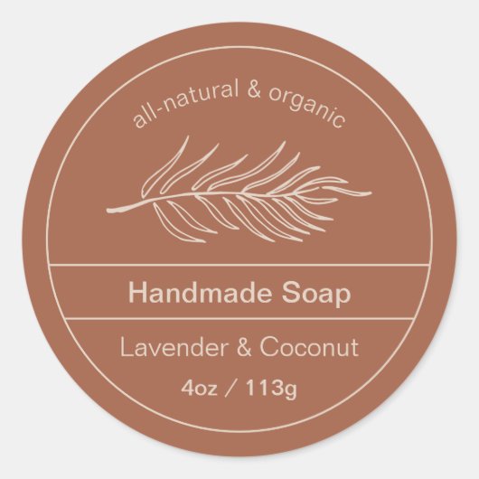 Étiquette Logo en terre cuite (Devant)