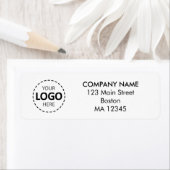 Étiquette Logo et adresse de retour personnalisés (En situation)