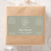 Étiquette Logo Feuille Botanique moderne Produit vert nature (En situation)