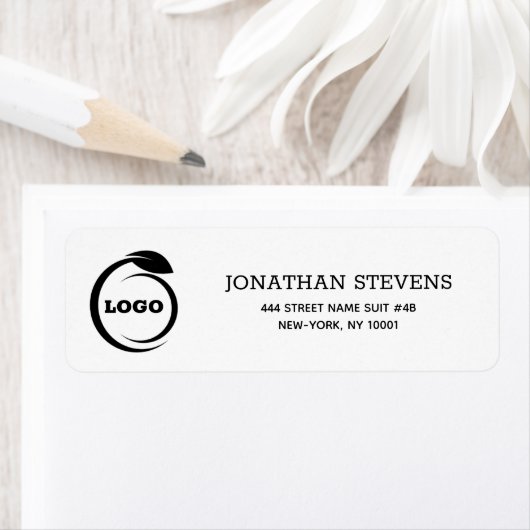 Étiquette Logo noir (En situation)