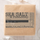 Étiquette Logo personnalisé de conditionnement de savon Brow (En situation)