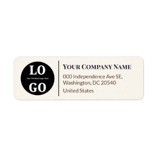 Étiquette Logo personnalisé élégant professionnel