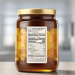 Étiquette Logo personnalisé FDA Conforme à la nutrition Étiq