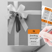 Étiquette Logo personnalisé quelque chose de spécial pour le