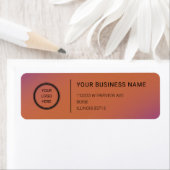 Étiquette Logo Professional Business Return Address Label (En situation)
