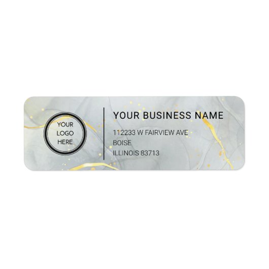 Étiquette Logo Professional Business Return Address Label (Devant)
