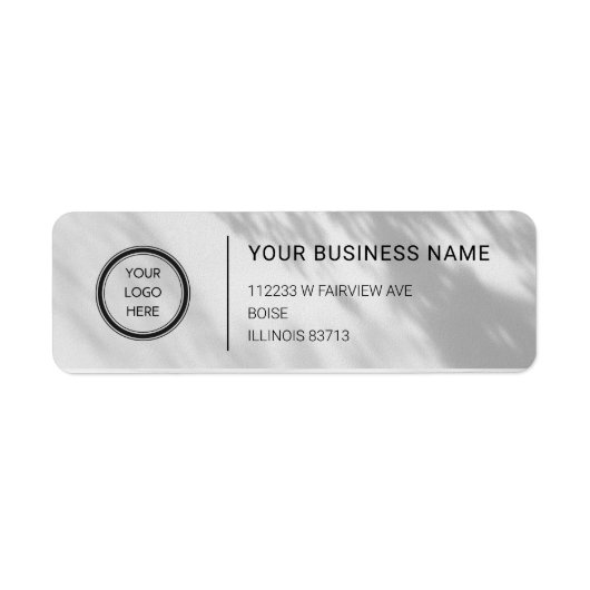 Étiquette Logo Professional Business Return Address Label (Devant)