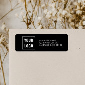 Étiquette Logo Professional Simple Return Address