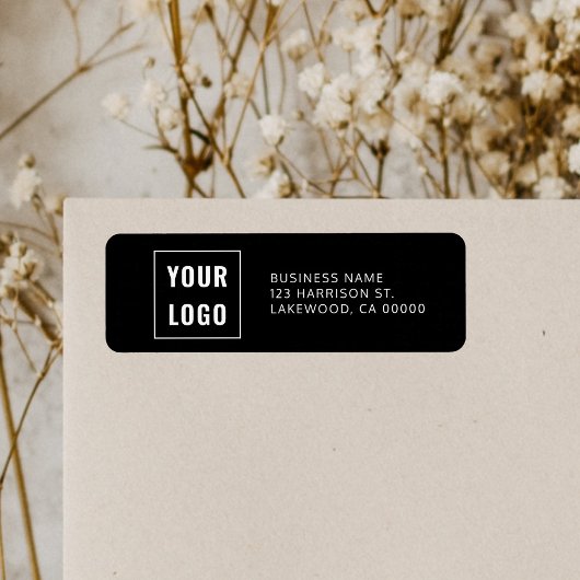 Étiquette Logo Professional Simple Return Address