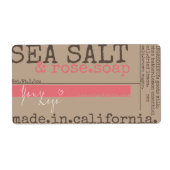 Étiquette Logo sur mesure pour l'emballage des produits de s (Devant)