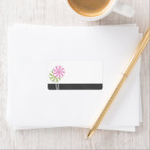 Étiquette Lollipop rose et vert blanc (En situation)