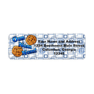 Étiquette L'OM Nom Nom, biscuits d'amour de Meme