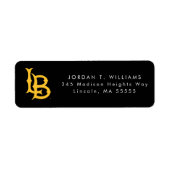 Étiquette Long Beach State Logo Graduation (Devant)