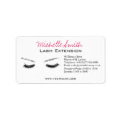 Étiquette Longue extension de mèche de mèches de yeux fermés (Devant)