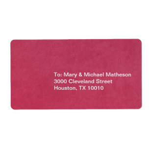 Étiquette Look en cuir rose