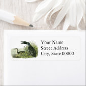 Étiquette Loon commun, John Audubon (En situation)