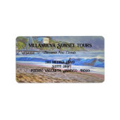 Étiquette Los Muertos Beach 786 Adresse (Devant)