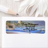 Étiquette Los Muertos Beach 786 Adresse (En situation)