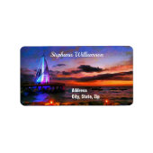 Étiquette Los Muertos Pier 1182 Adresse (Devant)