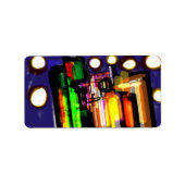 Étiquette Loup forêt brumeuse (Devant)