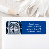 Étiquette Loup sauvage (En situation)