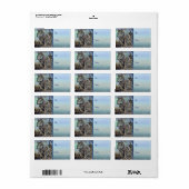 Étiquette Loups de l'Arctique~Étiquette cadeau à et de Stick (Feuille entière)