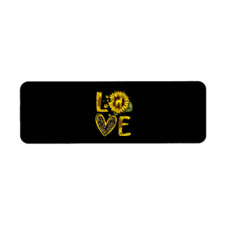 Étiquette Love Greyhound Sunflower