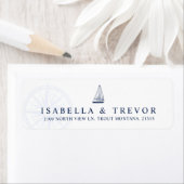 Étiquette Love Sets voile nautique | Adresse de retour (En situation)