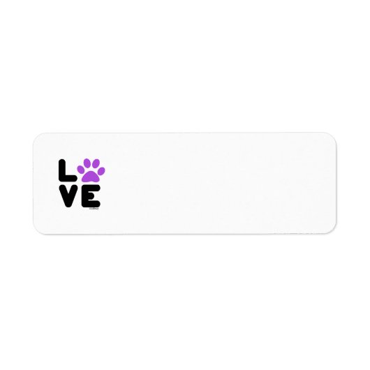 Étiquette LOVE - Vide/Ppl (Devant)