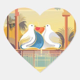 Étiquette Lovebirds in Paradise