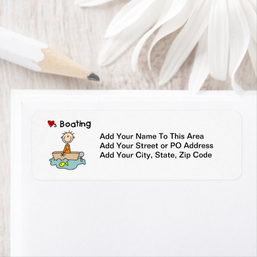 Étiquette Loves Boating (En situation)
