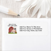 Étiquette Lu 'jusqu'aux vaches venez à la maison (En situation)