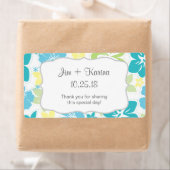 Étiquette Luau Hawaiian Water Bottle faveur - customisez-le! (En situation)