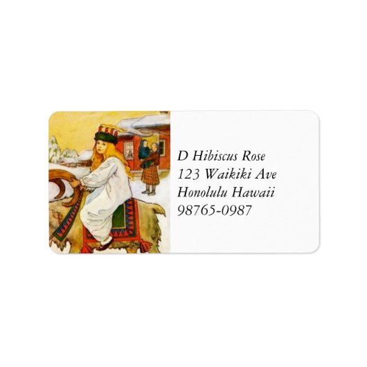 Étiquette Lucia fait le tour de la chèvre juive (Devant)