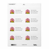 Étiquette Lucky Bug Cupcake 3e Anniversaire Tshirts et cadea (Feuille entière)