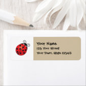 Étiquette Lucky Ladybug (En situation)
