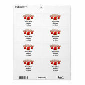 Étiquette Lucky Sevens - Slot Machine Jackpot (Feuille entière)