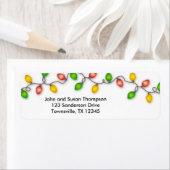 Étiquette Lumières de Noël (En situation)