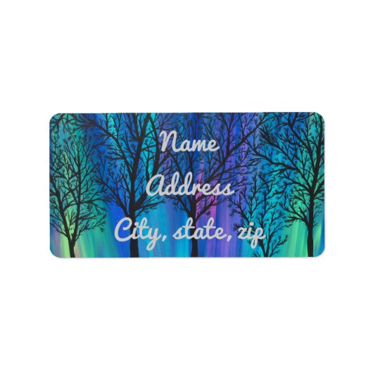 Étiquette Lumières Nord Uniques (Devant)