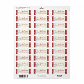 Étiquette Lumières Snowman et String Adresse (Feuille entière)