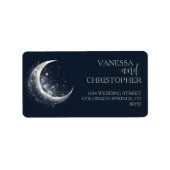 Étiquette Lune céleste (Devant)