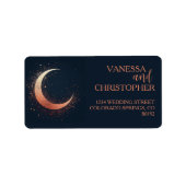 Étiquette Lune céleste (Devant)