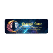 Étiquette Lune de l'Équilibre Éternel – Âmes de Feu et d'Eau (Devant)