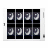 Étiquette lune nite (Feuille entière)