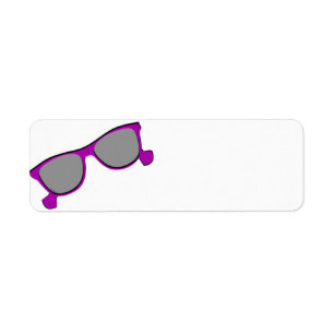 Étiquette Lunettes de soleil pourpres