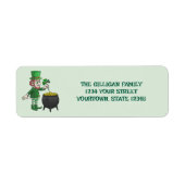 Étiquette Lutin de la Saint-Patrick (Devant)
