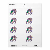 Étiquette Lutte 5 (Feuille entière)